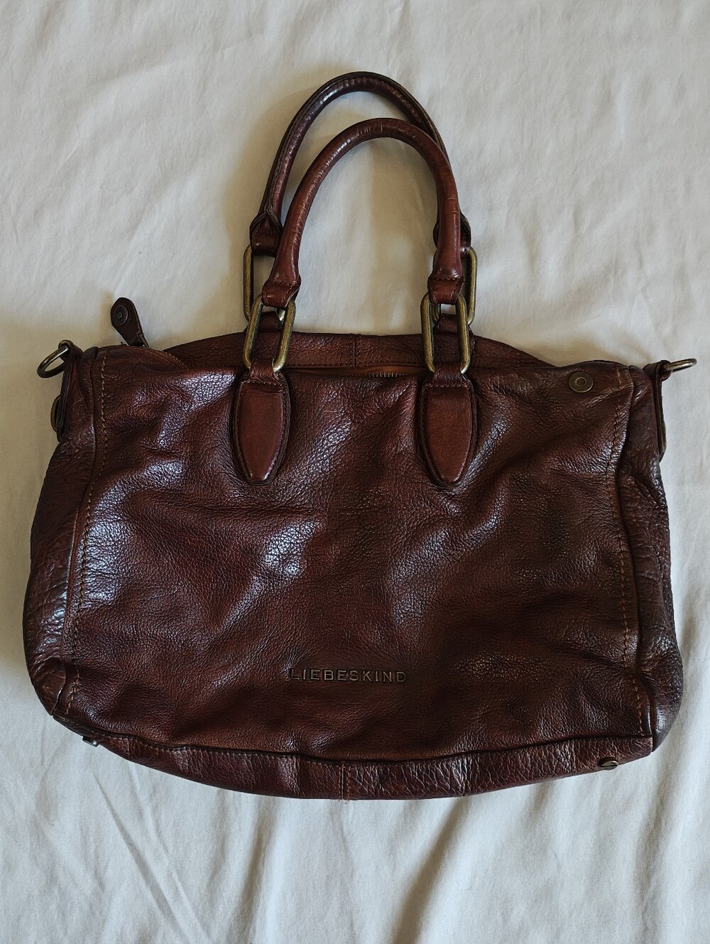 Liebeskind Brown Leather Satchel Bag